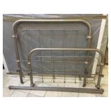 Metal bed set incl. Headboard, framed and rails