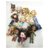 Collection of Bratz dolls.