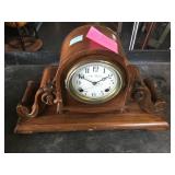 New Haven wood clock. No key or pendulum