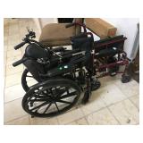 Drive wheelchair w/Medline push chair