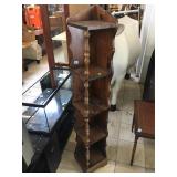 Corner display cabinet, approx 5 ft tall