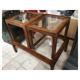 Set incl. coffee table w/side tables and glass