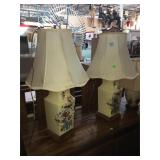 Pair of table top lamps