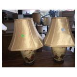 Pair of table top lamps