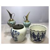 4 pieces of Delft Pottery from Holland, including