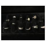 12- Sterling rings