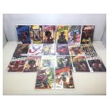 Daredevil comics with variants.