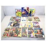 Assorted comics and magazines.