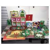 Assorted Christmas decor items. Some NIB.