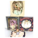 Vintage dolls in original boxes.