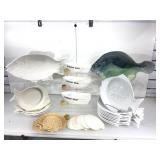 Fish themed serving ware. Some Hall.