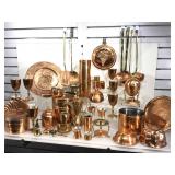Copper and more serving and decor items.