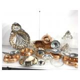 Copper and metal items. Some plated.
