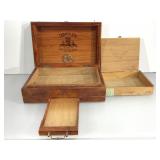 Humidor and cigar box.