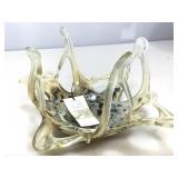 Decorative glass bowl.