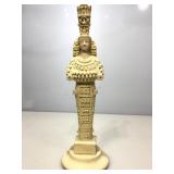 Artemis statue with information.