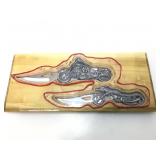 Pair of Motorcycle fantasy blades in wooden