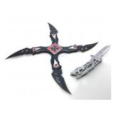 Pair of fantasy folding knives.