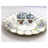 Porcelain plate and more.