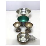 Assorted plated items.