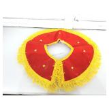 Masonic shawl. Red and yellow.