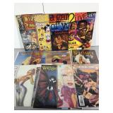 Assorted comic books. Adult.