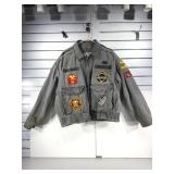 Military patches decorated Jeans Wear Extreme