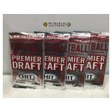 (4) 2020 premier draft hit sealed football packs