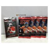 2014 score football sealed packs & 2019 leaf