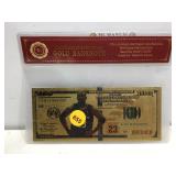 Michael Jordan gold bank note