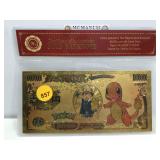 Pokémon gold bank note
