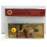 Shaq gold bank note