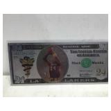 Kobe Bryant silver bank note