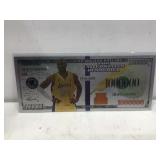 Kobe Bryant silver bank note