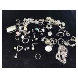 4.6 oz Sterling jewelry mixed