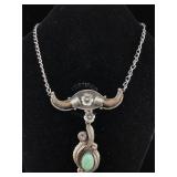 Sterling indain pendants with non silver chain