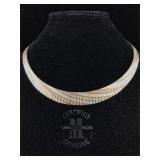 Sterling tri tone necklace
