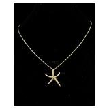 Sterling silver Star fish necklace