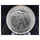 1 oz 999 Silver round Mint ID Buffalo