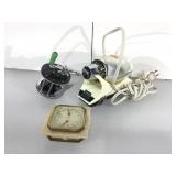 Vintage items. Fishing  reel, massager, and more.