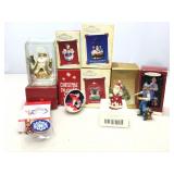 Hallmark keepsake ornaments in original boxes.