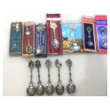 Collection of souvenir spoons