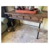 Rattan Desk with 2 drawers
