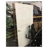 Hollow wood interior door with hardware