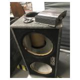 Kicker sub box and Alpine Vpower Amp