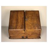 Antique Oak  Folding Letter Desk