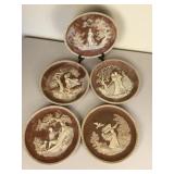 Inoclay Stone Plate Collection Set Of 5