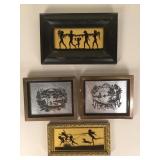 Vintage Art Silhouettes, Four Seasons by Fidus Vintage Art Silhouettes, Four Seasons by Fidus