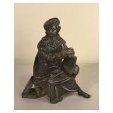 Vintage Cast Metal Spelter Statue