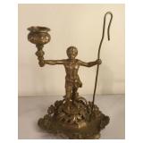 Metal Figurine Candle Holder